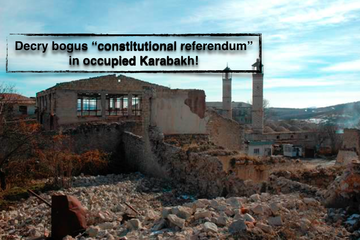 Oppose "constitutional referendum" in occupied Karabakh