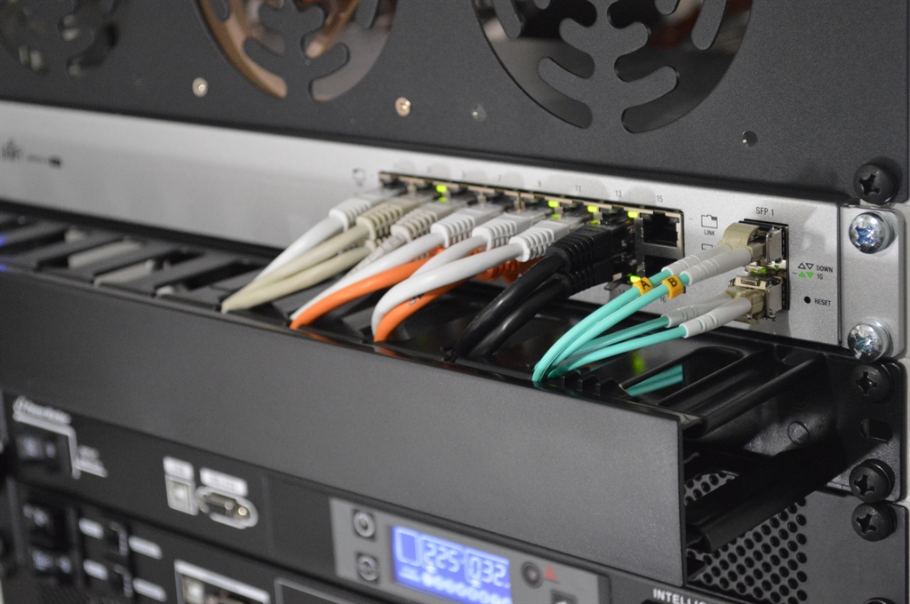 Network Switch Rear Action Center